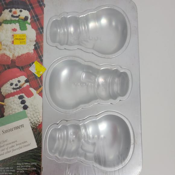 Vintage Bake‎ Ware One Size White Kitchen Baking Snowman Molder NEW - Picture 4 of 4